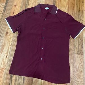 Reiss Cuban Collar Shirt Size M